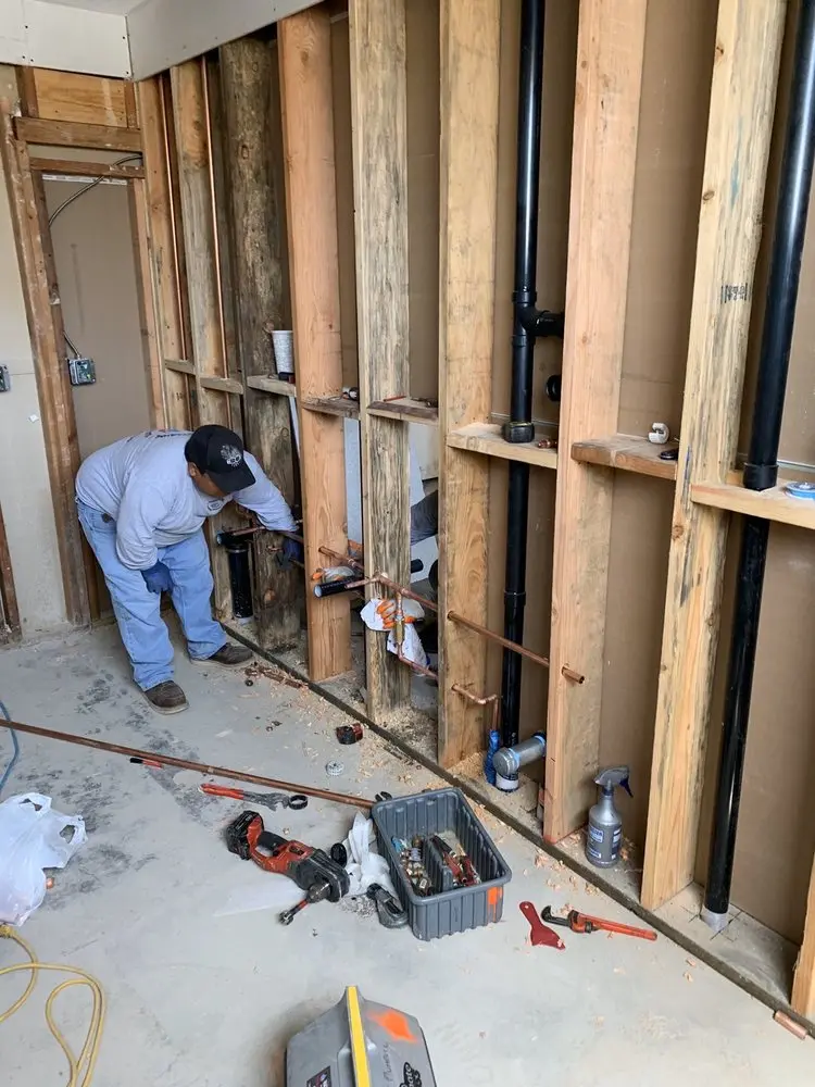 Commercial rough-in plumbing for Water Heater Replacement in South Jonestown Hills